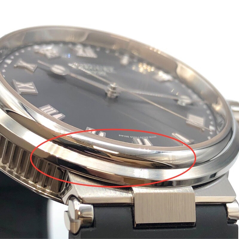 ブレゲ Breguet マリーン G5517TI/G2/5ZU グレー チタン メンズ 腕時計