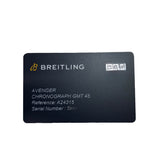 ブライトリング BREITLING アベンジャー クロノグラフ GMT 45 A24315101B1X2 ステンレススチール 自動巻き メンズ 腕時計