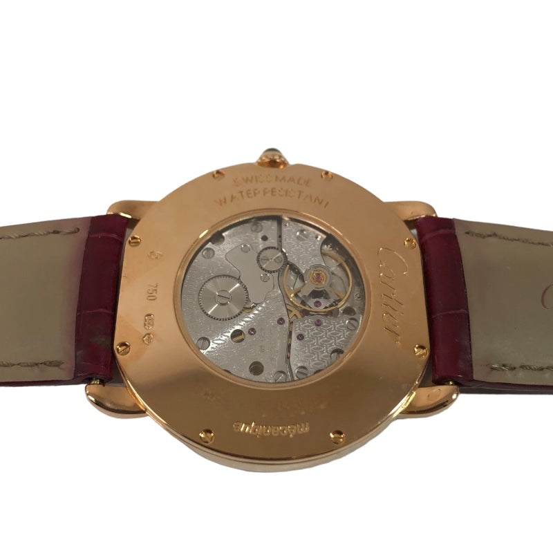 カルティエ Cartier ロンドルイカルティエ LM W6800251 K18ピンクゴールド 自動巻き メンズ 腕時計 |  中古ブランドリユースショップ OKURA(おお蔵)