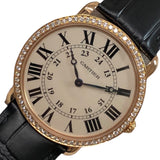 カルティエ Cartier ロンドルイカルティエ LM WR000651 K18ピンクゴールド 自動巻き メンズ 腕時計