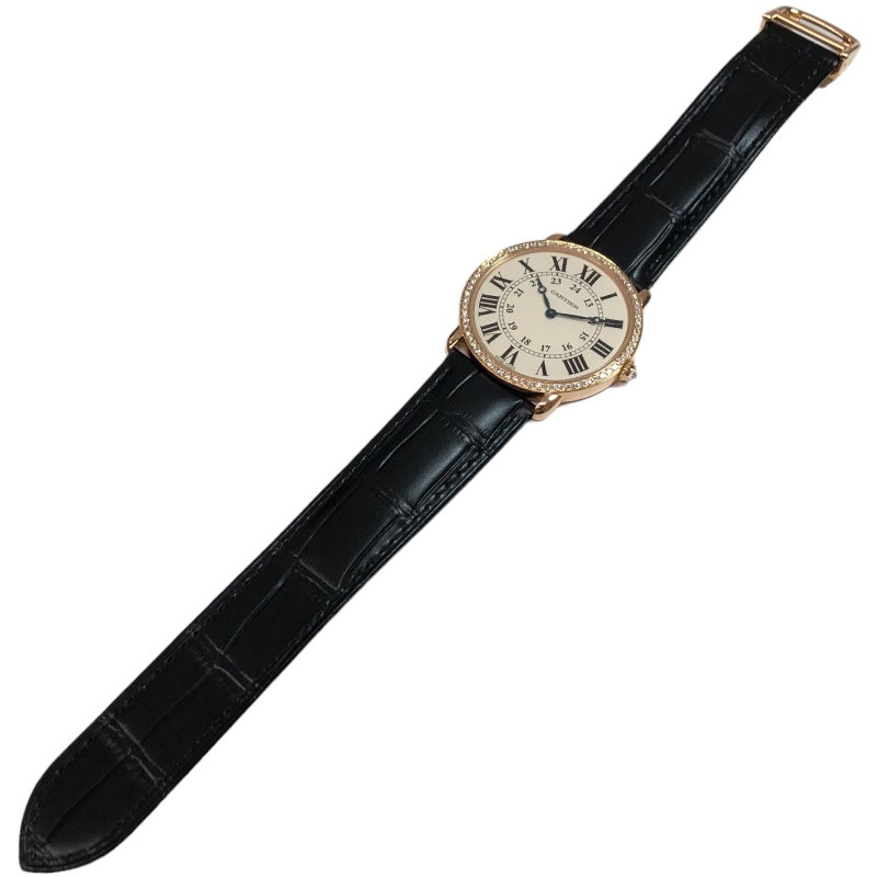 カルティエ Cartier ロンドルイカルティエ LM　　 WR000651 K18ピンクゴールド 自動巻き メンズ 腕時計