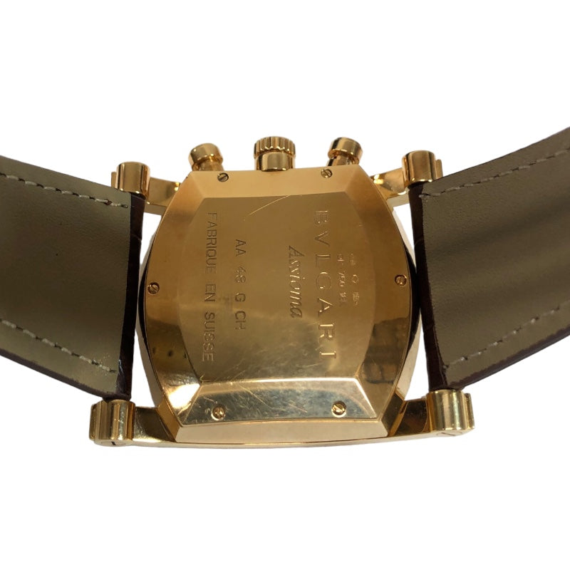 ブルガリ BVLGARI アショーマ クロノグラフ AA48C13GLDCH K18イエローゴールド 自動巻き メンズ 腕時計 |  中古ブランドリユースショップ OKURA(おお蔵)