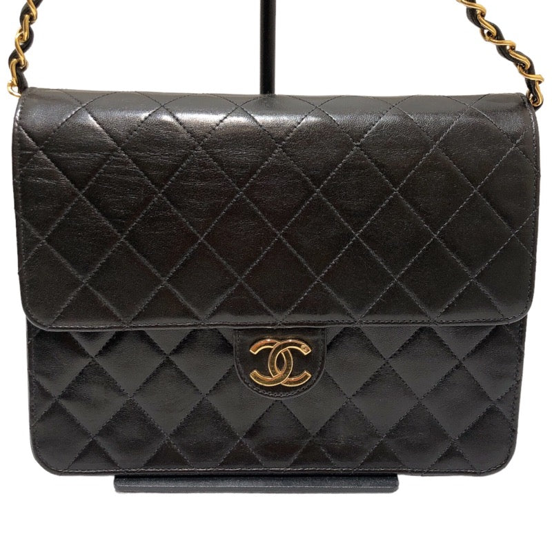 シャネル CHANEL チェーンショルダーバッグ ブラック ゴールド金具 