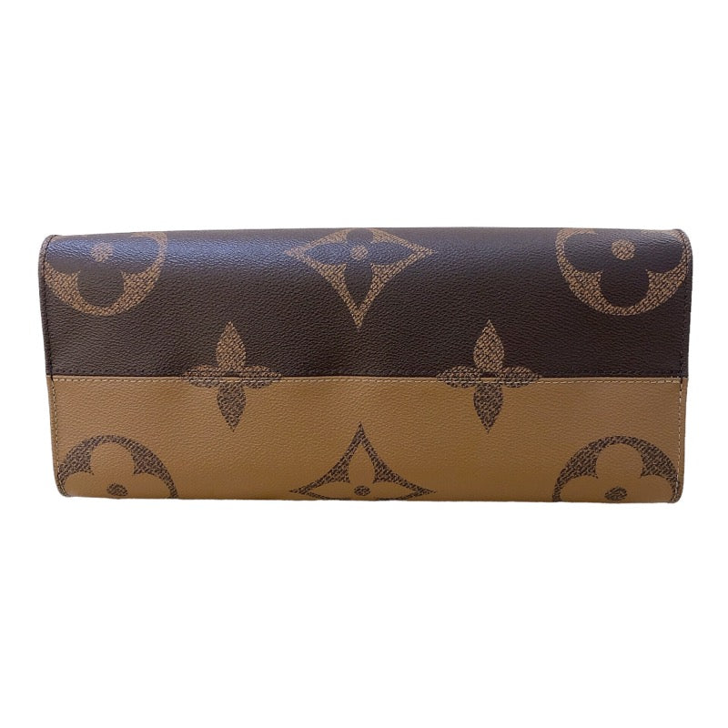 ルイ・ヴィトン LOUIS VUITTON オンザゴーMM M45321 ブラウン ゴールド 