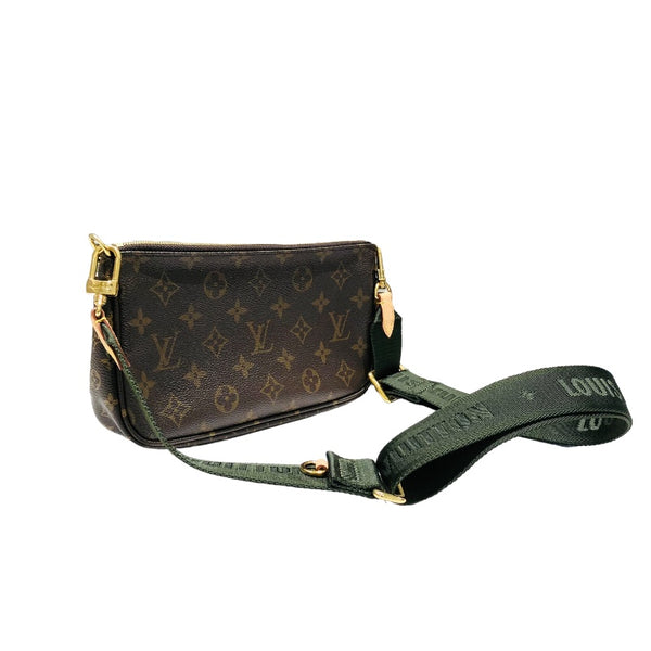 ルイ・ヴィトン LOUIS VUITTON ミュルティ・ポシェット・アクセソワール M44813 ブラウン モノグラム ユニセックス ボディバッグ