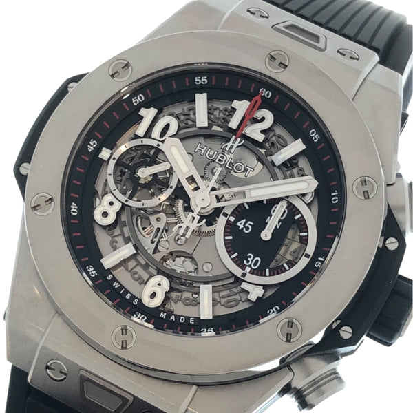 ウブロ HUBLOT ビッグバン ウニコ チタニウム 411.NX.1170.RX チタン/ラバー メンズ 腕時計