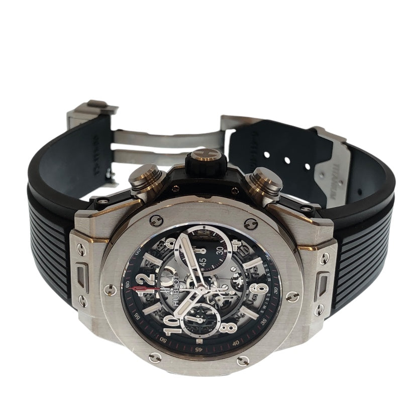 ウブロ HUBLOT ビッグバン ウニコ チタニウム 411.NX.1170.RX チタン/ラバー メンズ 腕時計