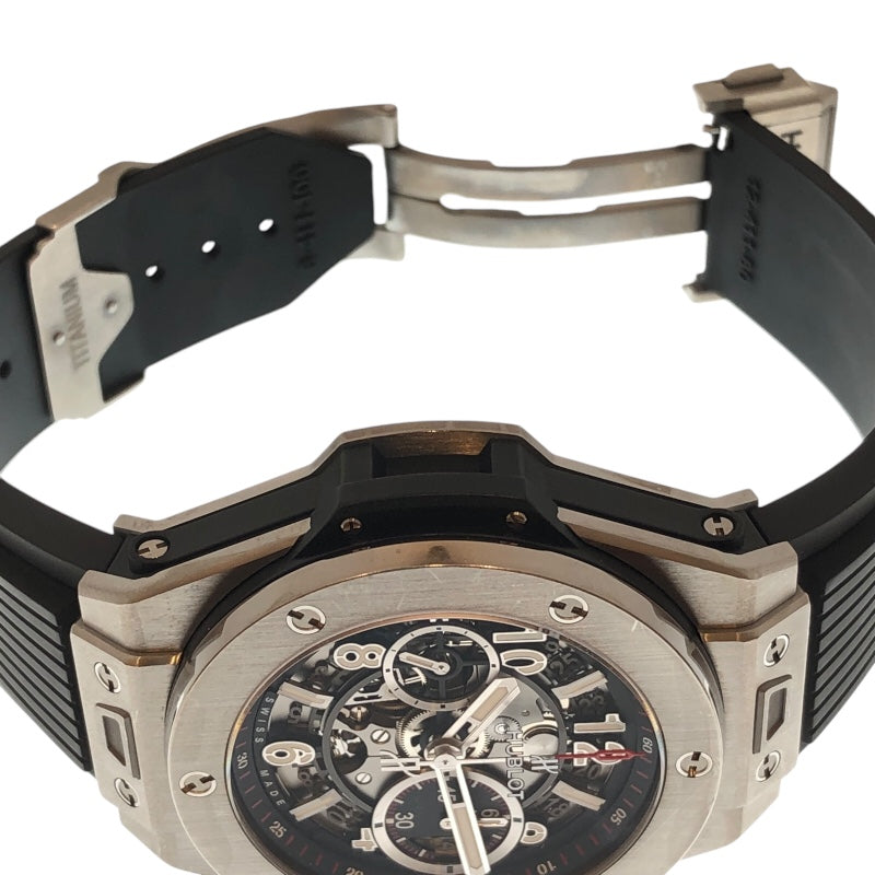 ウブロ HUBLOT ビッグバン ウニコ チタニウム 411.NX.1170.RX チタン/ラバー メンズ 腕時計