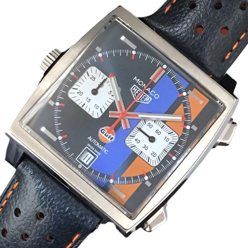 タグ・ホイヤー TAG HEUER モナコ キャリバー11 クロノグラフ ガルフスペシャルエディション CAW211R.FC6401 マルチカラー ステンレススチール メンズ 腕時計