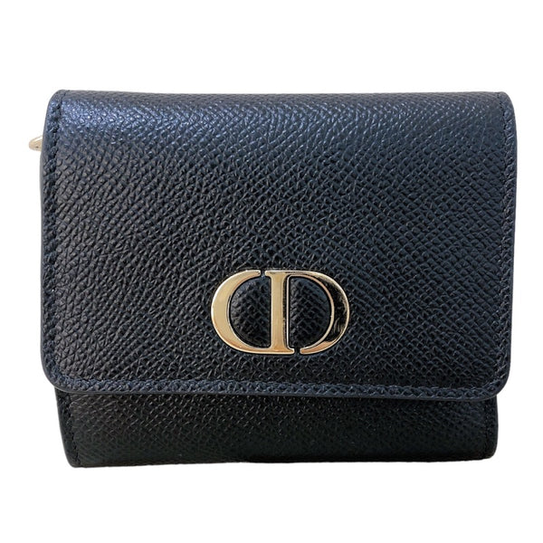 クリスチャン・ディオール Christian Dior 30モンテーニュコンパクトウォレット S2057OBAE グレインカーフレザー レディース 三つ折り財布