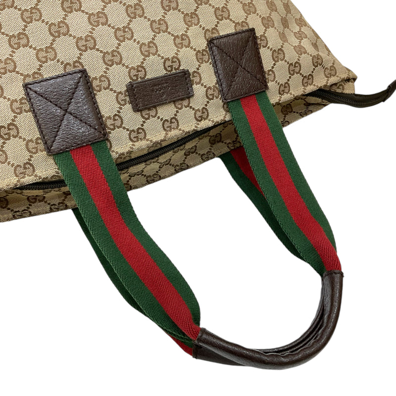 グッチ GUCCI GGキャンバス トートバッグ 131230 ブラウン GGキャンバス/レザー ユニセックス トートバッグ