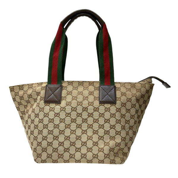 グッチ GUCCI GGキャンバス トートバッグ 131230 ブラウン GGキャンバス/レザー ユニセックス トートバッグ