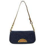 クリスチャン・ディオール Christian Dior マリスパールワンショルダーバッグ CP0030 ブルー デニム レディース ショルダーバッグ
