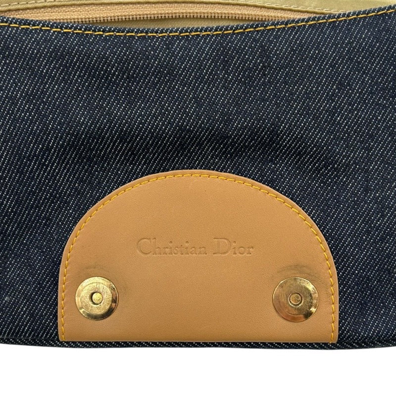 クリスチャン・ディオール Christian Dior マリスパールワンショルダーバッグ CP0030 ブルー デニム レディース ショルダーバッグ