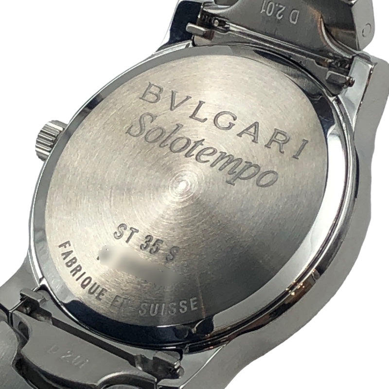 ブルガリ BVLGARI ソロテンポ ST35S ホワイト SS ユニセックス 腕時計 ...