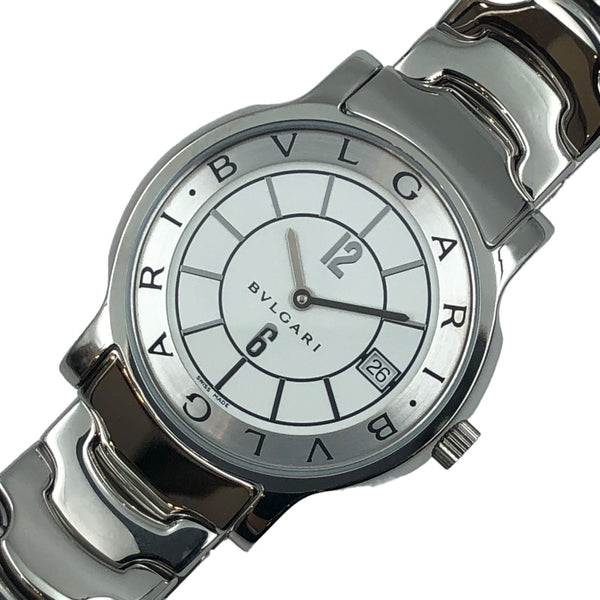 ブルガリ BVLGARI ソロテンポ ST35S ホワイト SS ユニセックス 腕時計