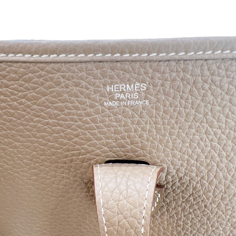 エルメス HERMES エヴリン３PM B刻 エトゥープ シルバー金具 トリヨンクレマンス ユニセックス ショルダーバッグ