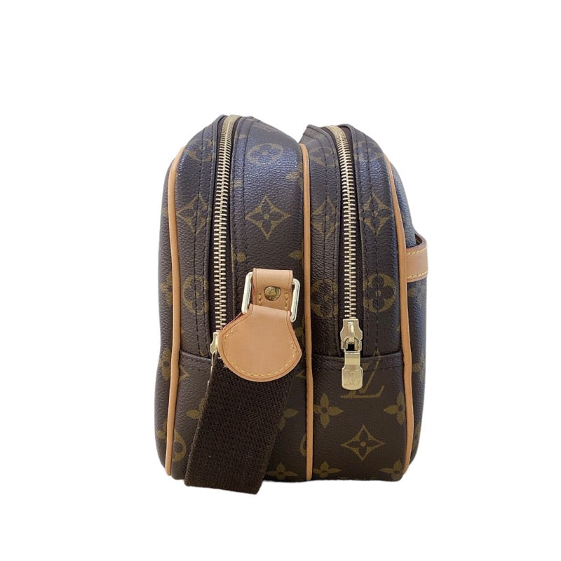 ルイ・ヴィトン LOUIS VUITTON リポーターPM M45254 ブラウン ゴールド金具 モノグラム ユニセックス ショルダーバッグ