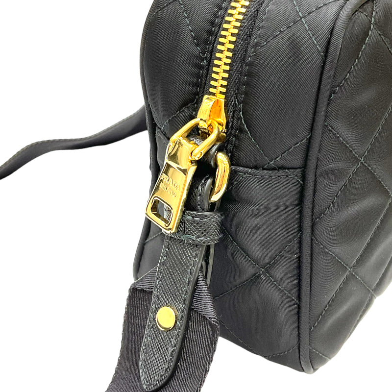 プラダ PRADA キルティング ショルダーバッグ 1BH089 ブラック ナイロン/レザー レディース ショルダーバッグ |  中古ブランドリユースショップ OKURA(おお蔵)