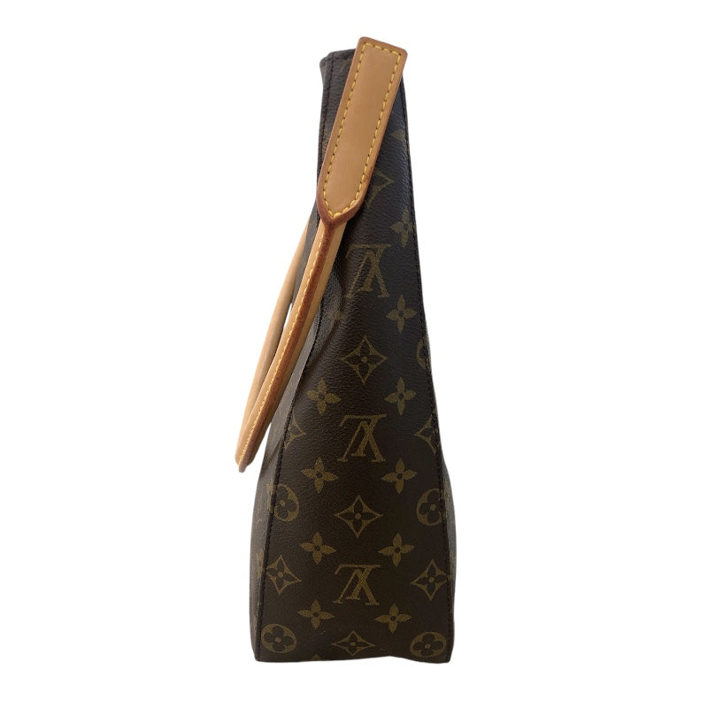 ルイ・ヴィトン LOUIS VUITTON ルーピングGM M51145 ブラウン　ゴールド金具 モノグラム レディース ショルダーバッグ