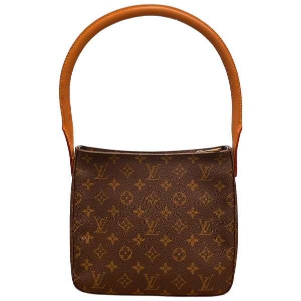 ルイ・ヴィトン LOUIS VUITTON ルーピングMM M51１46 ブラウン ゴールド金具 モノグラム レディース ショルダーバッグ