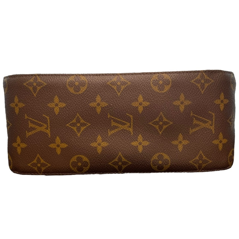 ルイ・ヴィトン LOUIS VUITTON ルーピングMM M51１46 ブラウン ゴールド金具 モノグラム レディース ショルダーバッグ