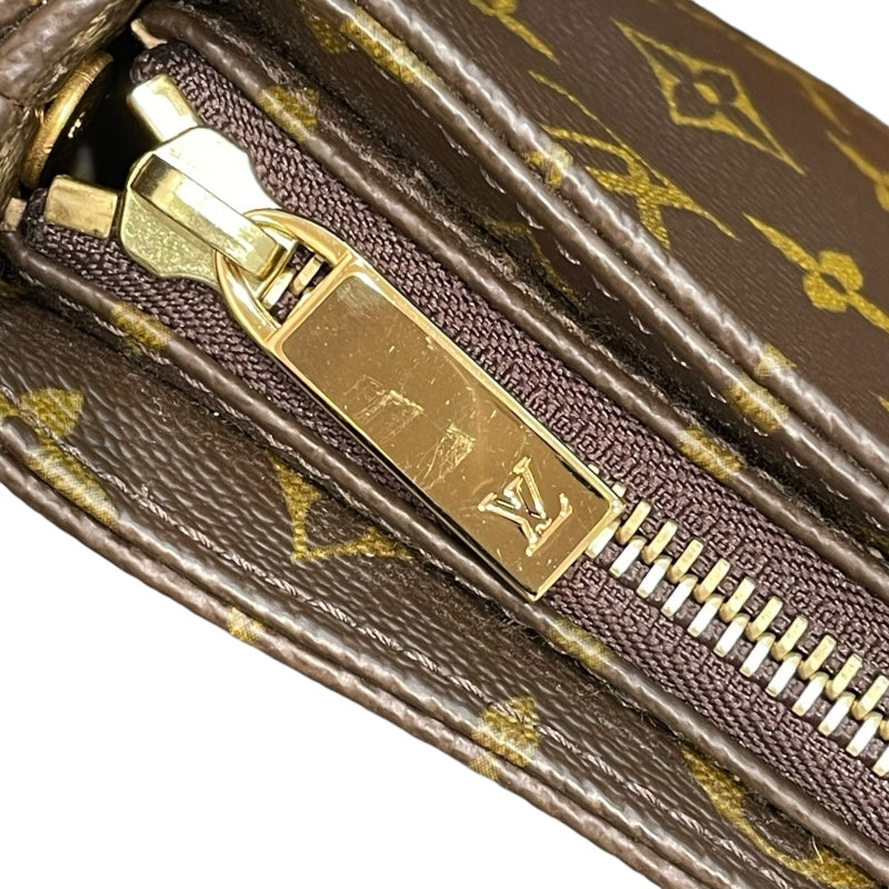 ルイ・ヴィトン LOUIS VUITTON ルーピングMM M51１46 ブラウン ゴールド金具 モノグラム レディース ショルダーバッグ