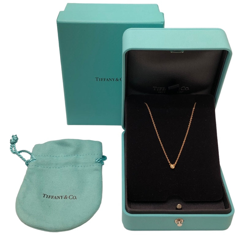 ティファニー TIFFANY＆CO バイザヤードネックレス K18ピンクゴールド K18RG ダイヤモンド ジュエリー |  中古ブランドリユースショップ OKURA(おお蔵)