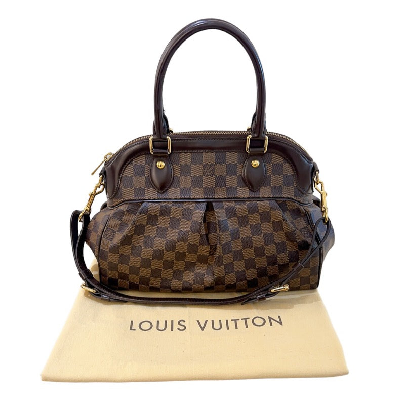 ルイ・ヴィトン LOUIS VUITTON トレヴィPM N51997 ブラウン　ゴールド金具 ダミエ レディース ハンドバッグ