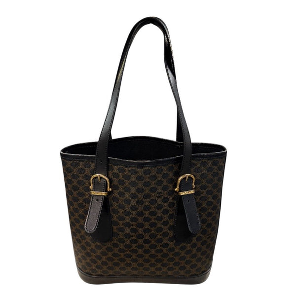 セリーヌ CELINE マカダム柄 トートバッグ ブラック PVC レディース トートバッグ