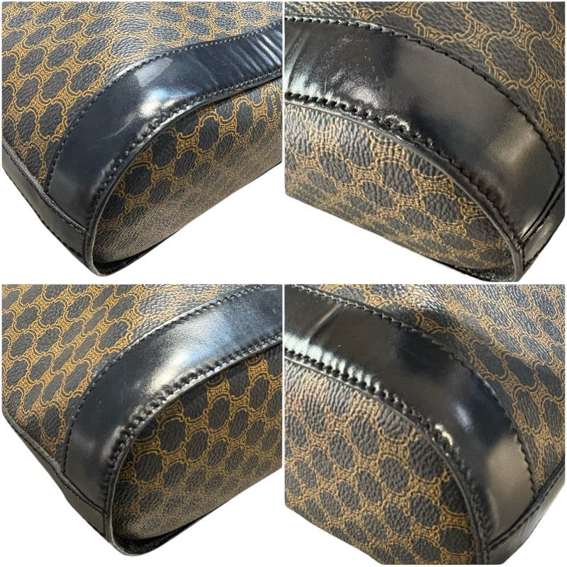 セリーヌ CELINE マカダム柄 トートバッグ ブラック PVC レディース トートバッグ