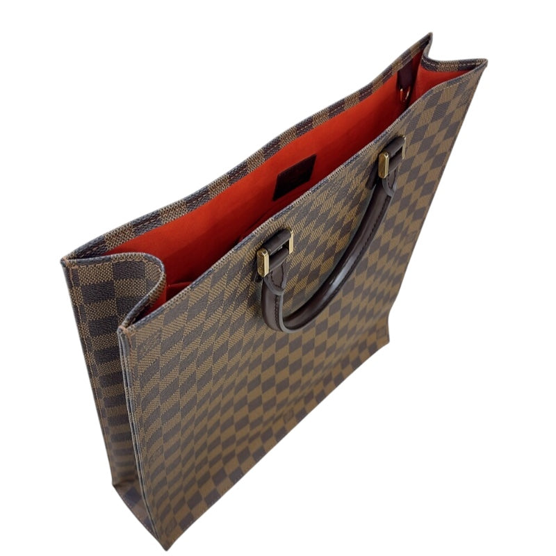 ルイ・ヴィトン LOUIS VUITTON サックプラ N51140 エベヌ ゴールド金具 ダミエ メンズ ハンドバッグ