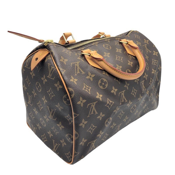 ルイ・ヴィトン LOUIS VUITTON スピーディ30 M41108 ブラウン×GD金具 キャンバス レディース ハンドバッグ