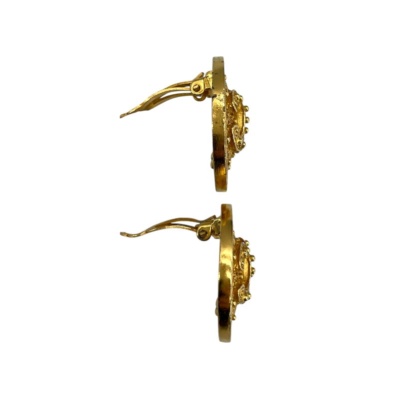 シャネル CHANEL ココマークラウンドイヤリング ゴールド メタル アクセサリー