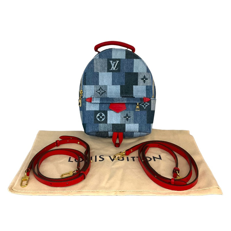 ルイ・ヴィトン LOUIS VUITTON パームスプリングスバックパックMINI M45043 デニムモノグラム レディース リュック・デイパック