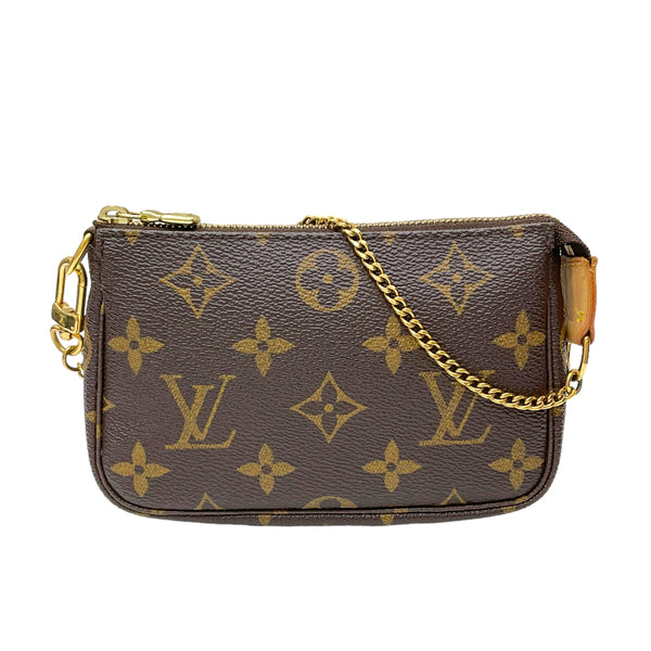 ルイ・ヴィトン LOUIS VUITTON ミニポシェットアクセソワール M58009 ブラウン モノグラム レディース ポーチ