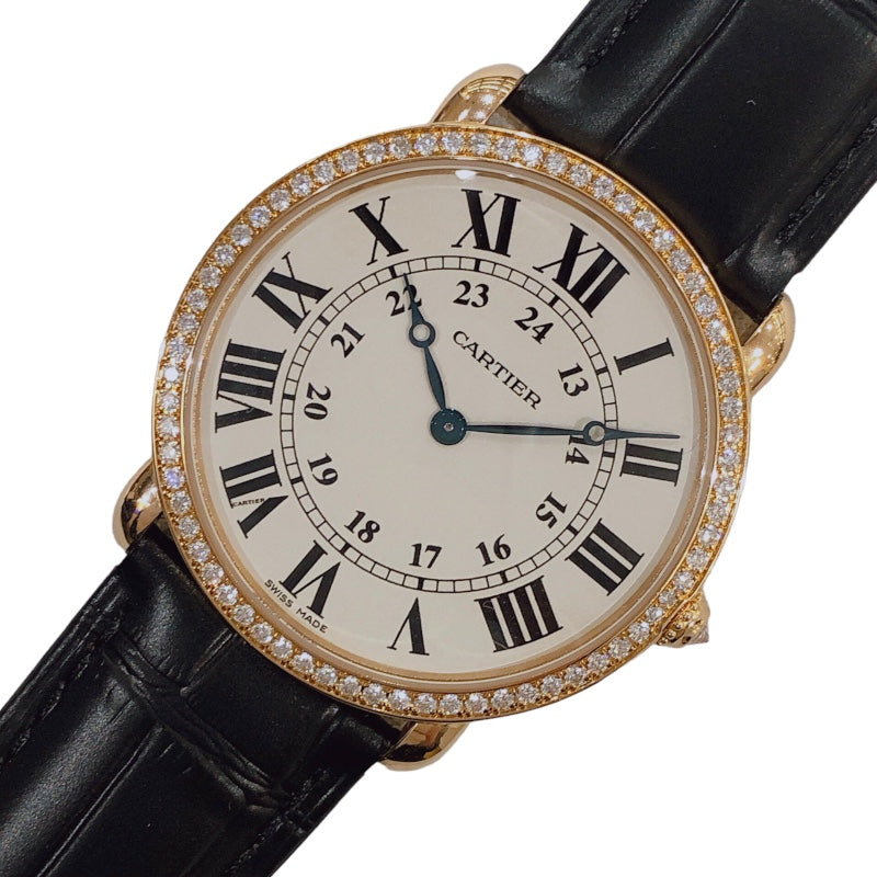 カルティエ Cartier ロンド ルイ カルティエ　LM WR000651 K18ピンクゴールド メンズ 腕時計