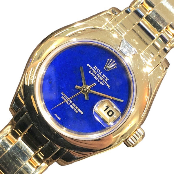 ロレックス ROLEX パールマスター　ラピスラズリダイヤル 80328 K18イエローゴールド 自動巻き レディース 腕時計