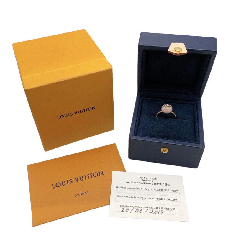 ルイ・ヴィトン LOUIS VUITTON バーグB ブロッサムリング #50 750PG ダイヤモンド ジュエリー