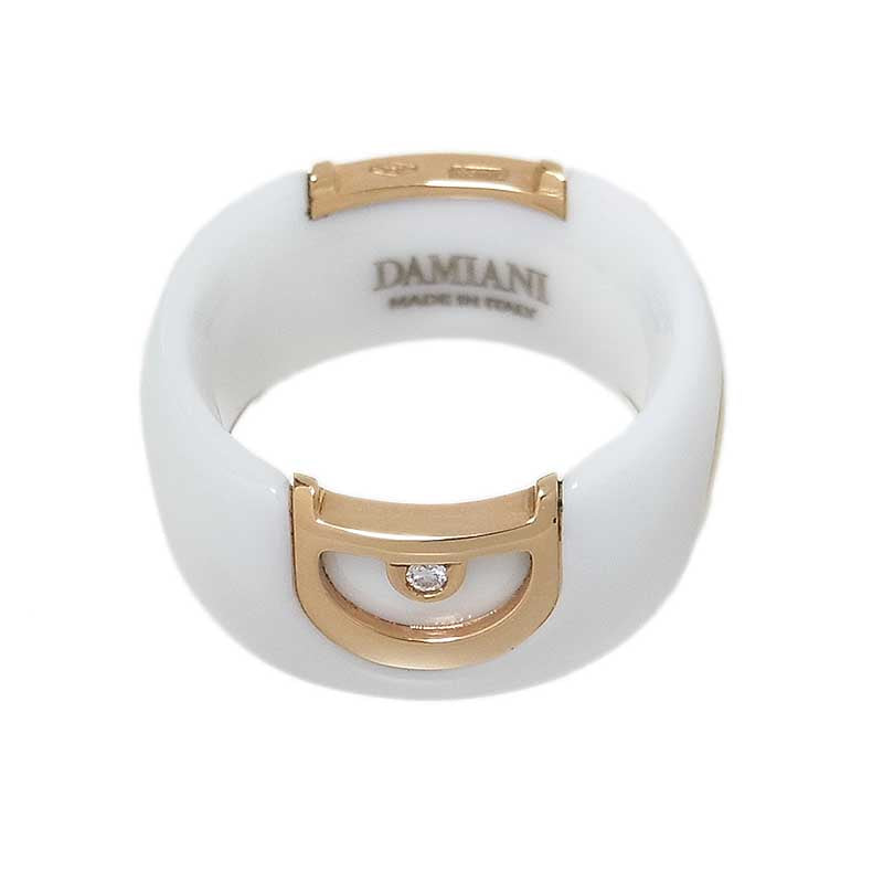 リング(指輪) ダミアーニ DAMIANI Dアイコン ホワイトセラミック ダイヤモンド1P ...リング(指輪)