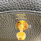 エルメス HERMES リンディミニ B刻 ブラック/ ゴールド金具 トリヨンクレマンス レディース ショルダーバッグ