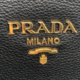 プラダ PRADA ヴィッテロダイノ２WAYトートバッグ 1BA239 ブラック×GD金具 ヴィッテロダイノ レディース トートバッグ