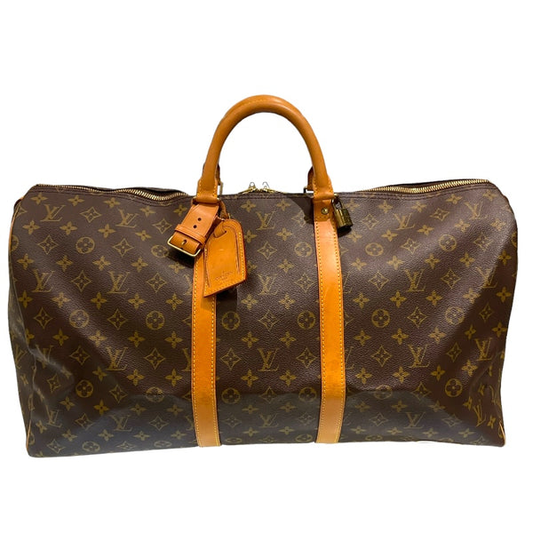 ルイ・ヴィトン LOUIS VUITTON キーポル55 M41424 ブラウン モノグラムキャンパス メンズ ボストンバッグ