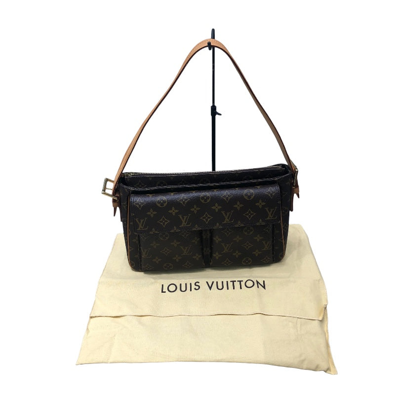 ルイ・ヴィトン LOUIS VUITTON ヴィバシテGM M51163 ブラウン モノグラムキャンバス モノグラムキャンバス ユニセックス ハンドバッグ