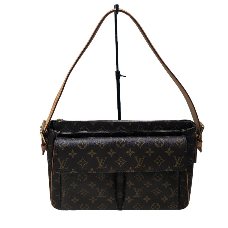 ルイ・ヴィトン LOUIS VUITTON ヴィバシテGM M51163 ブラウン モノグラムキャンバス モノグラムキャンバス ユニセックス ハンドバッグ