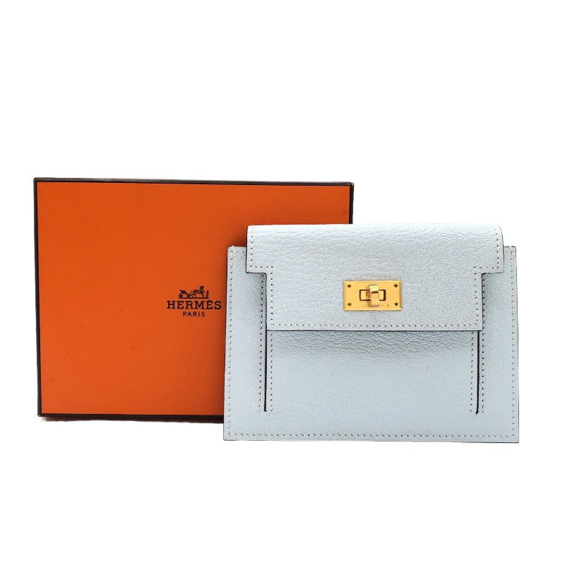 エルメス HERMES ケリーポケットコンパクト Z刻 ブループリュム シェーブル レディース カードケース | 中古ブランドリユースショップ  OKURA(おお蔵)