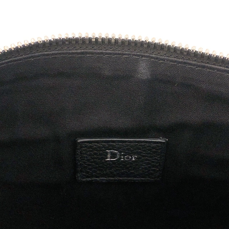クリスチャン・ディオール Christian Dior アトリエ ローラー ショルダーバッグ  1ATPO061 ブラック シルバー金具 レザー メンズ ショルダーバッグ