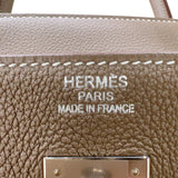 エルメス HERMES バーキン40 Z刻印　(2021年製) エトゥープ　シルバー金具 トゴ レディース ハンドバッグ