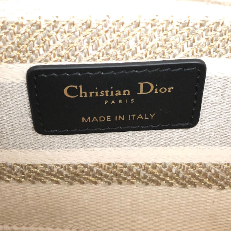 クリスチャン・ディオール Christian Dior レディディライトミディアム 21-MA-0186 イエロー キャンパス レディース ハンドバッグ