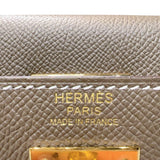 エルメス HERMES ケリー32 外縫い D刻印　(2019年製) エトゥープ　ゴールド金具 ヴォーエプソン レディース ハンドバッグ